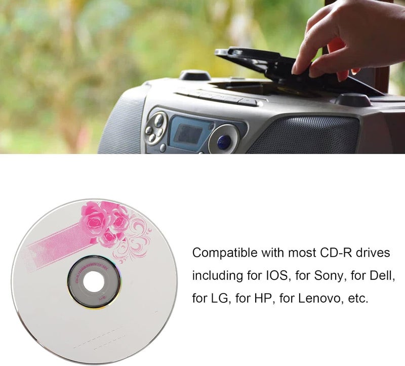 DAUZ Recordable Disc, 52X Blank CDs 700MB Practical for Music (10PCS) - Image 3